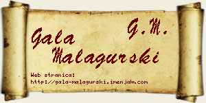 Gala Malagurski vizit kartica